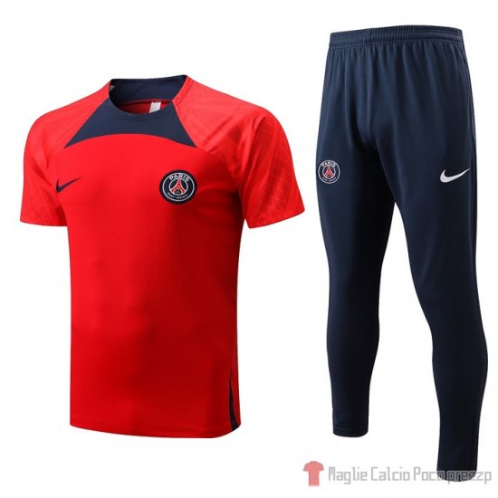 Tuta Da Track Paris Saint-germain Manica Corta 22-23 Rosso - Clicca l'immagine per chiudere