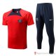 Tuta Da Track Paris Saint-germain Manica Corta 22-23 Rosso