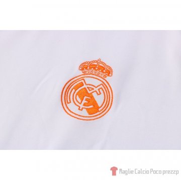 Tuta Da Track Real Madrid Manica Corta 2021-22 Bianco