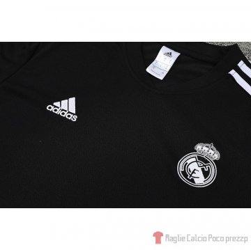 Tuta Da Track Real Madrid Manica Corta 22-23 Nero E Purpura - Pantalon Corto