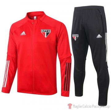 Tuta da Track Giacca Sao Paulo 2020/2021 Rosso Tuta da Track Giacca Sao Paulo 2020/2021 Rosso