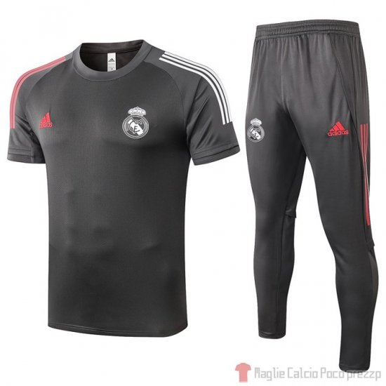Tuta da Track Real Madrid Manica Corta 2020/2021 Grigio - Clicca l'immagine per chiudere