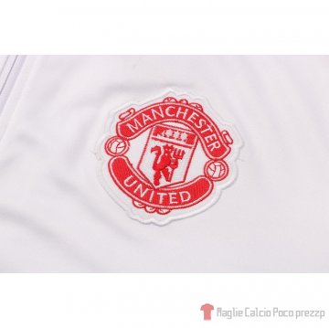 Tuta Giacca Manchester United Bambino 2021-22 Blanco