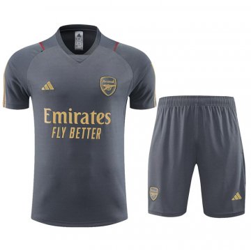 Tuta da track Arsenal Manica Corta 23-24 Gris - Pantalon Corto Tuta da track Arsenal Manica Corta 23-24 Gris - Pantalon Corto
