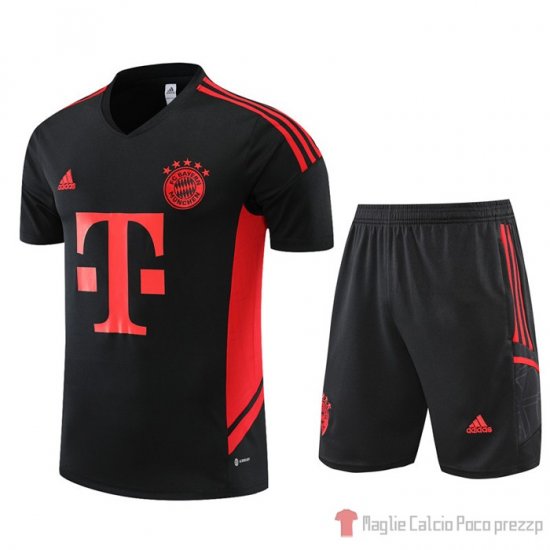 Chandal Del Bayern Munich Manica Corta 2022-2023 Negro - Pantalon Corto - Clicca l'immagine per chiudere