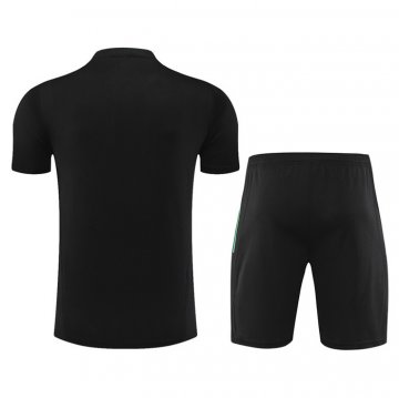 Tuta da Track Bayern Munich Manica Corta 23-24 Negro - Pantalon Corto