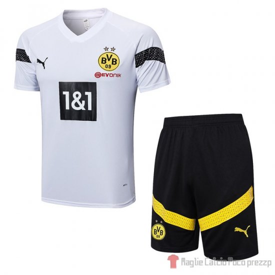 Chandal Del Borussia Dortmund Manica Corta 22-23 Blanco - Pantalon Corto - Clicca l'immagine per chiudere