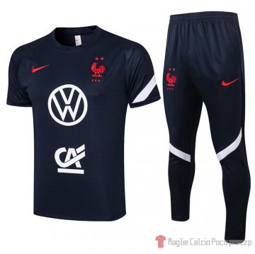 Tuta da Track Francia Manica Corta 21-22 Azul Tuta da Track Francia Manica Corta 21-22 Azul