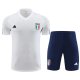 Tuta da Track Italia Manica Corta 23-24 Blanco - Pantalon Corto