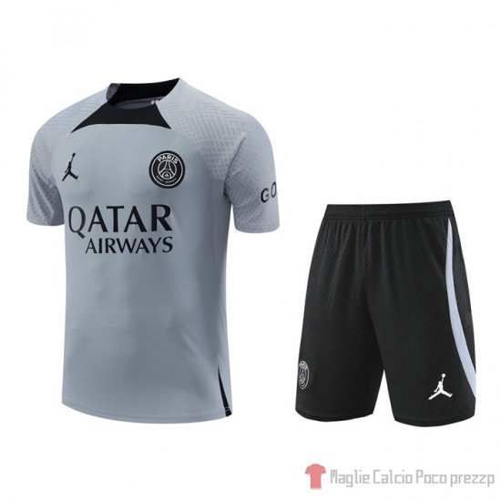 Chandal Del Paris Saint-germain Jordan Manica Corta 22-23 Gris - Pantalon Corto - Clicca l'immagine per chiudere