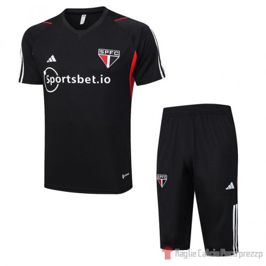 Tuta da Track Sao Paulo Manica Corta 23-24 Negro - Pantalon Corto - Clicca l'immagine per chiudere