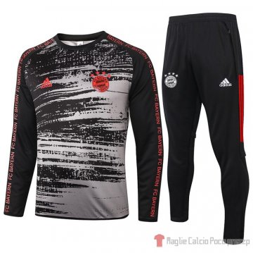 Tuta Da Track Felpa Bayern Munich 20-21 Negro Y Gris Tuta Da Track Felpa Bayern Munich 20-21 Negro Y Gris
