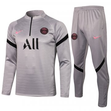 Tuta Da Track Felpa Paris Saint-germain 2021-22 Gris Tuta Da Track Felpa Paris Saint-germain 2021-22 Gris