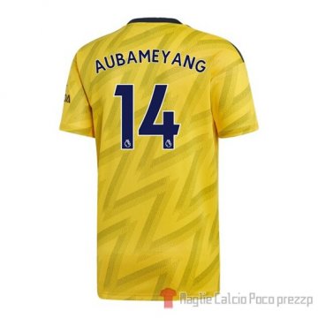 Maglia Arsenal Giocatore Aubameyang Away 2019/2020 Maglia Arsenal Giocatore Aubameyang Away 2019/2020
