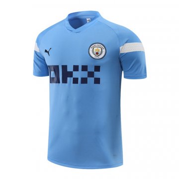 Maglia De Allenamento Manchester City 2022-23 Azul