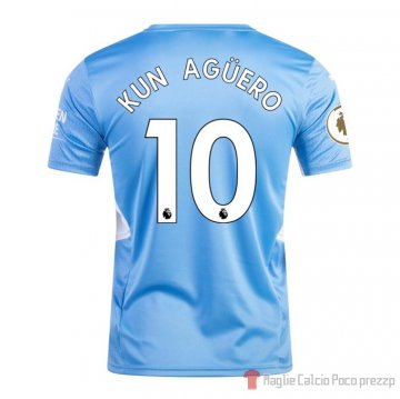 Maglia Manchester City Giocatore Kun Aguero Home 21-22