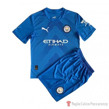 Maglia Manchester City Portiere Bambino 22-23 Azul Maglia Manchester City Portiere Bambino 22-23 Azul