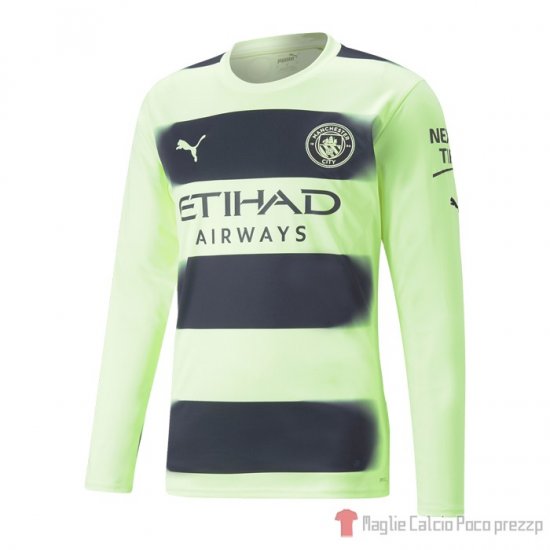 Maglia Manchester City Terza Maniche Lunghe 22-23 - Clicca l'immagine per chiudere