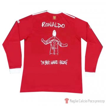 Maglia Manchester United Cr7 Manica Lunga 21-22