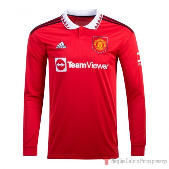 Maglia Manchester United Home Maniche Lunghe 22-23 - Clicca l'immagine per chiudere