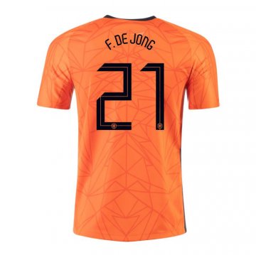 Maglia Paesi Bassi Giocatore F.de Jong Home 20-21 Maglia Paesi Bassi Giocatore F.de Jong Home 20-21
