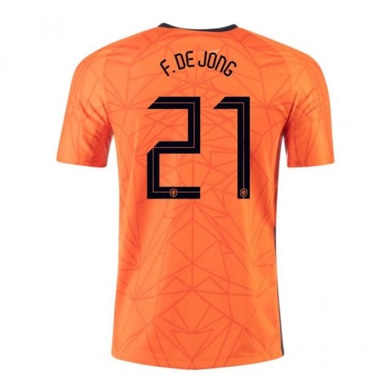 Maglia Paesi Bassi Giocatore F.de Jong Home 20-21 - Clicca l'immagine per chiudere