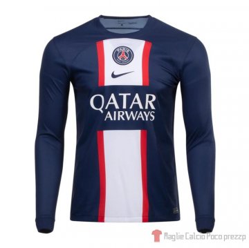 Maglia Paris Saint-germain Home Maniche Lunghe 22-23