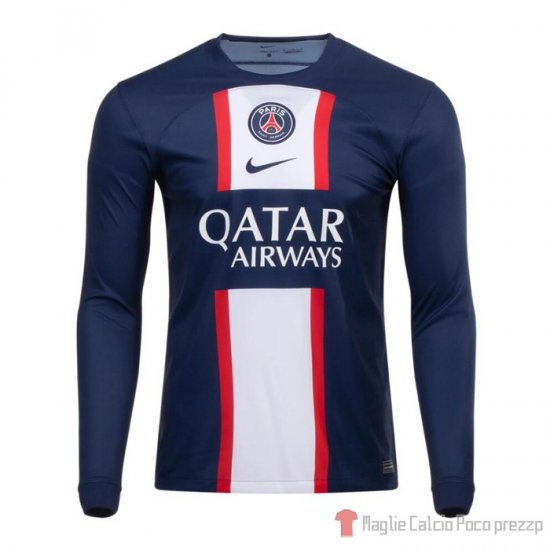 Maglia Paris Saint-germain Home Maniche Lunghe 22-23 - Clicca l'immagine per chiudere