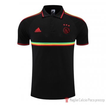Maglia Polo Ajax 2022-23 Nero Maglia Polo Ajax 2022-23 Nero