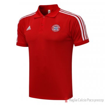 Maglia Polo Bayern Munich 2021-22 Rosso Maglia Polo Bayern Munich 2021-22 Rosso