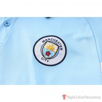 Maglia Polo Del Manchester City 2022-23 Azul