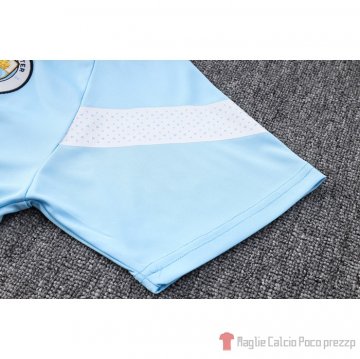 Maglia Polo Del Manchester City 2022-23 Azul