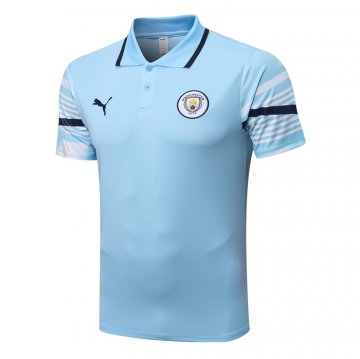 Maglia Polo Del Manchester City 22-23 Azul Maglia Polo Del Manchester City 22-23 Azul