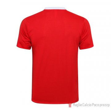 Maglia Polo Del Manchester United 2021-2022 Rojo