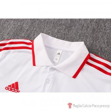 Maglia Polo Manchester United 2021-22 Blanco Y Rojo