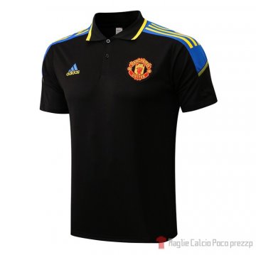 Maglia Polo Manchester United 22-23 Negro Maglia Polo Manchester United 22-23 Negro