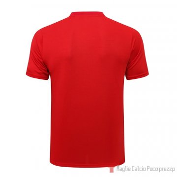 Maglia Polo Del Milan 2021-22 Rojo