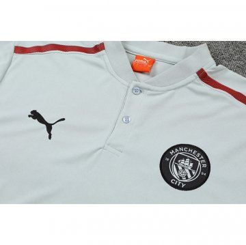 Maglia Polo Manchester City 22-23 Grigio