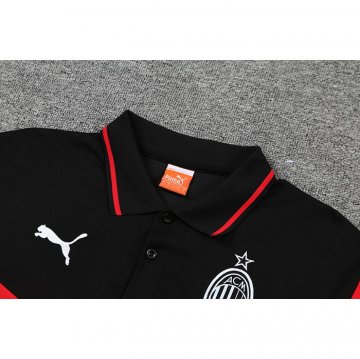 Maglia Polo Milan 22-23 Nero E Rosso