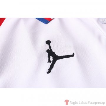 Maglia Polo Paris Saint-Germain Jordan 2020/2021 Bianco