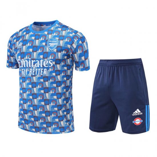 Tuta Da Track Arsenal Manica Corta 2022-23 Blu - Pantalon Corto - Clicca l'immagine per chiudere
