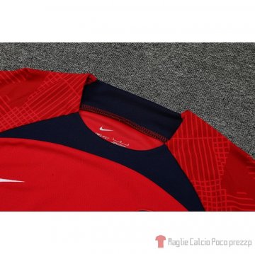 Tuta Da Track Atletico Madrid Manica Corta 22-23 Rosso - Pantalon Corto