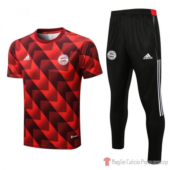 Tuta Da Track Bayern Munich Manica Corta 22-23 Rosso - Clicca l'immagine per chiudere