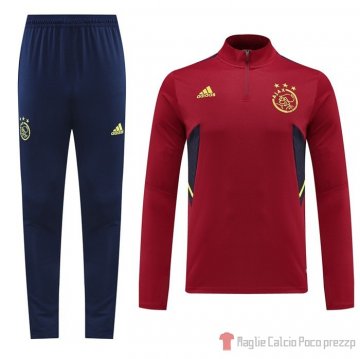 Tuta Da Track Felpa Ajax 22-23 Rosso Tuta Da Track Felpa Ajax 22-23 Rosso