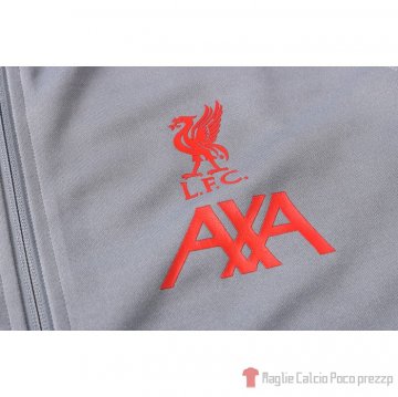 Tuta Da Track Giacca Liverpool 2020-21 Grigio