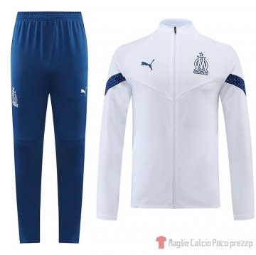 Tuta Da Track Giacca Marsiglia 2022-23 Bianco Tuta Da Track Giacca Marsiglia 2022-23 Bianco