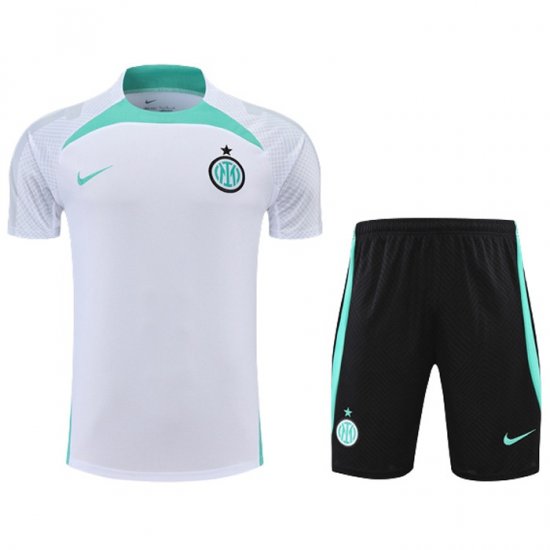 Tuta Da Track Inter Manica Corta 22-23 Bianco - Pantalon Corto - Clicca l'immagine per chiudere