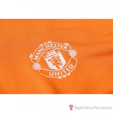 Tuta Da Track Manchester United Manica Corta 20-21 Arancione