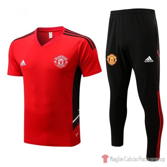 Tuta Da Track Manchester United Manica Corta 22-23 Rosso - Clicca l'immagine per chiudere