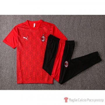 Tuta Da Track Milan Manica Corta 20-21 Rosso